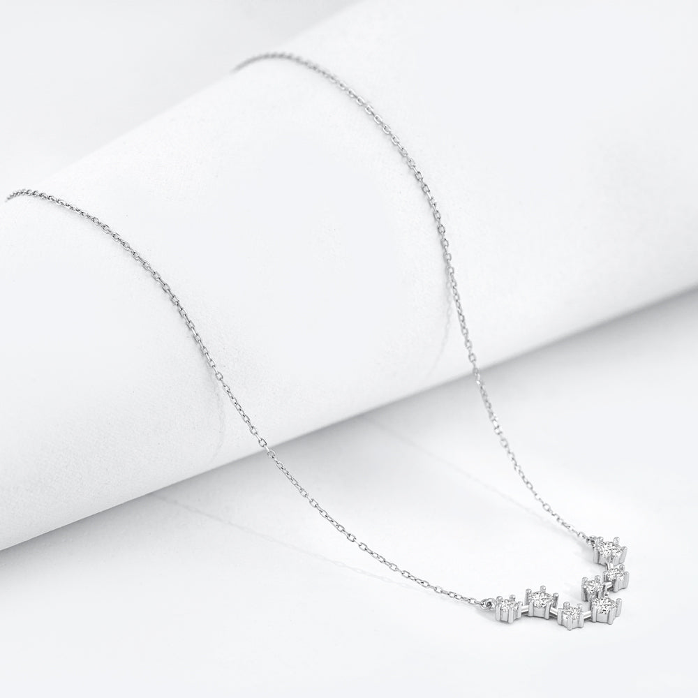 Zodiac Zirconia Silver Necklace