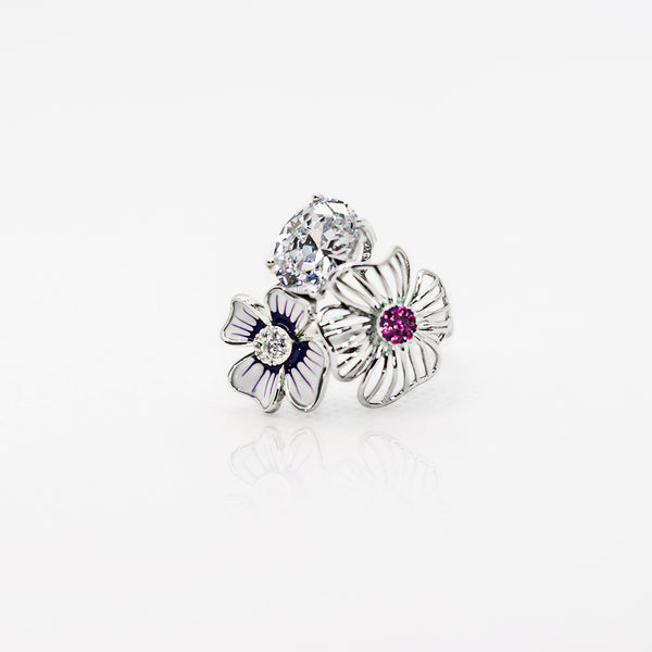 Multi Color Flower Ring