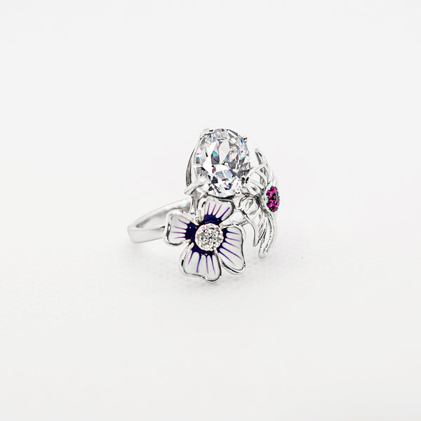 Multi Color Flower Ring