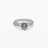 Zircon Sparkling Silver Ring