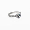 Zircon Sparkling Silver Ring