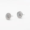 Zirconia Studded Round Stud Earrings