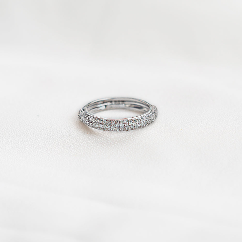 Double Sided Silver Ring