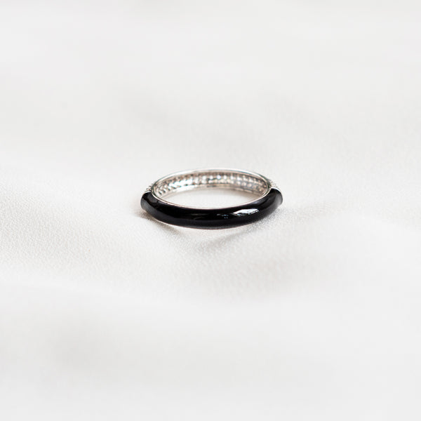 Double Sided Silver Ring