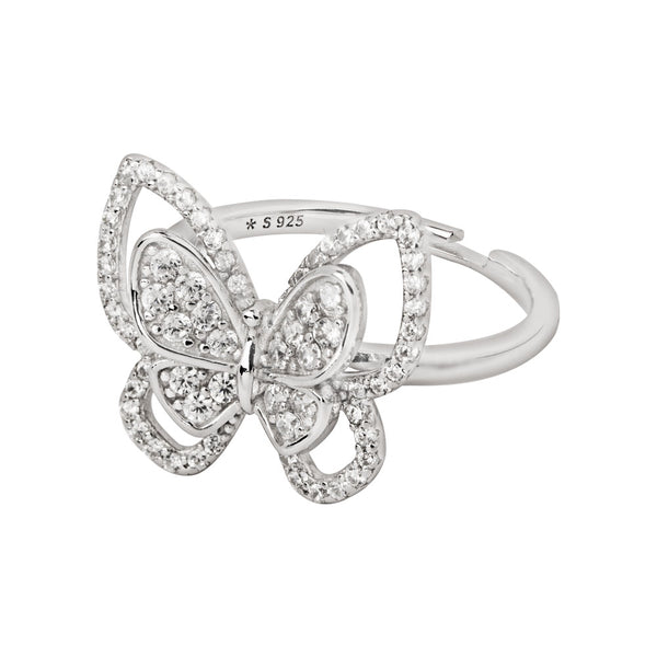 Gorgeous Zircon Butterfly Ring