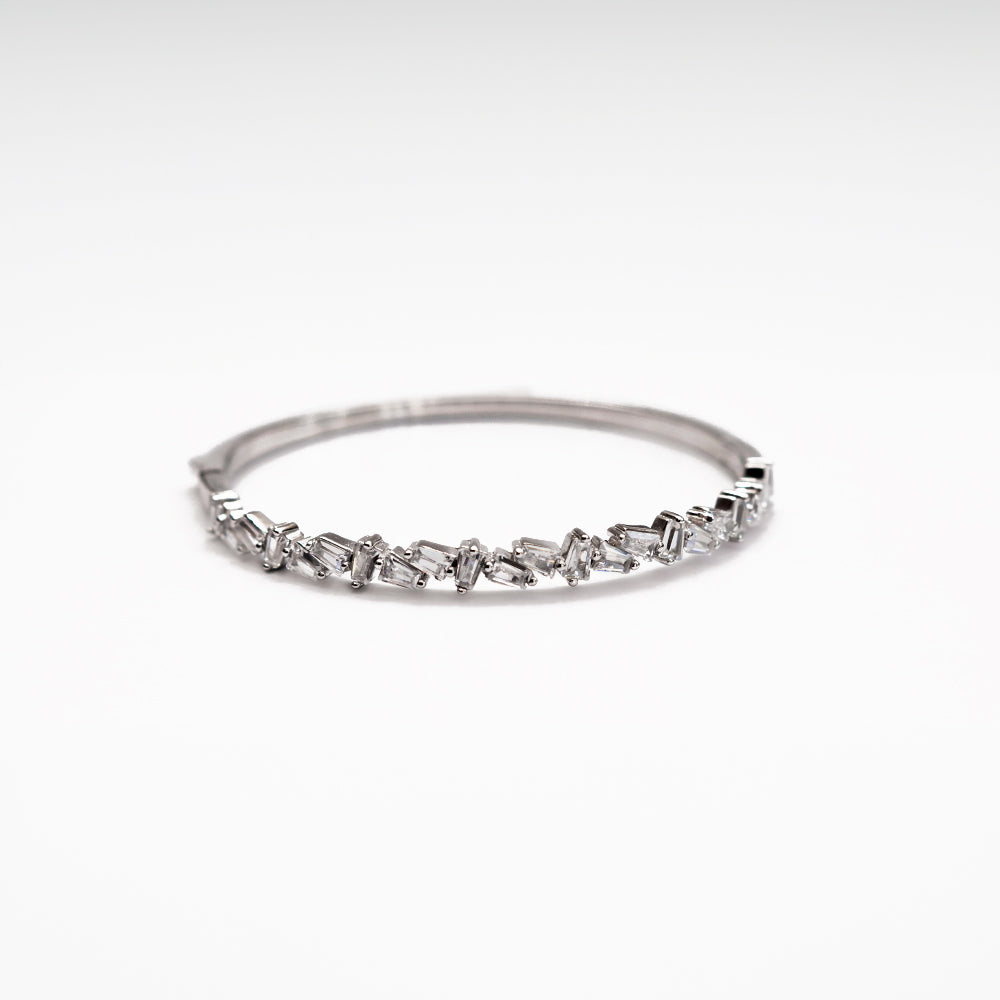 Dazzling Baguette CZ Bangle and Ring