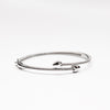 Radiant Dual Hearts CZ Bangle