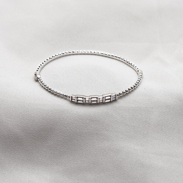 Baguette Cut Zirconia Bangle