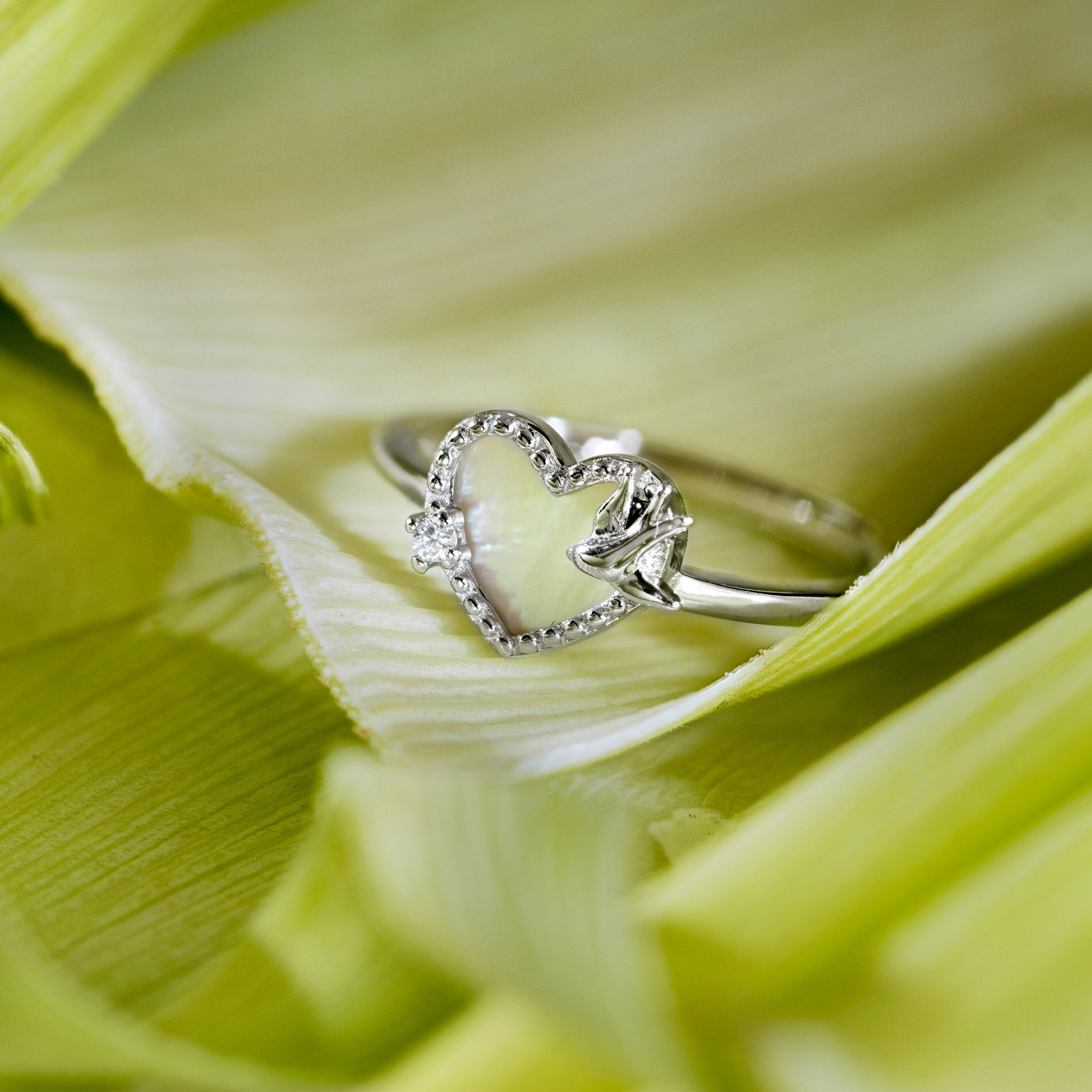 Lovebird Heart Ring