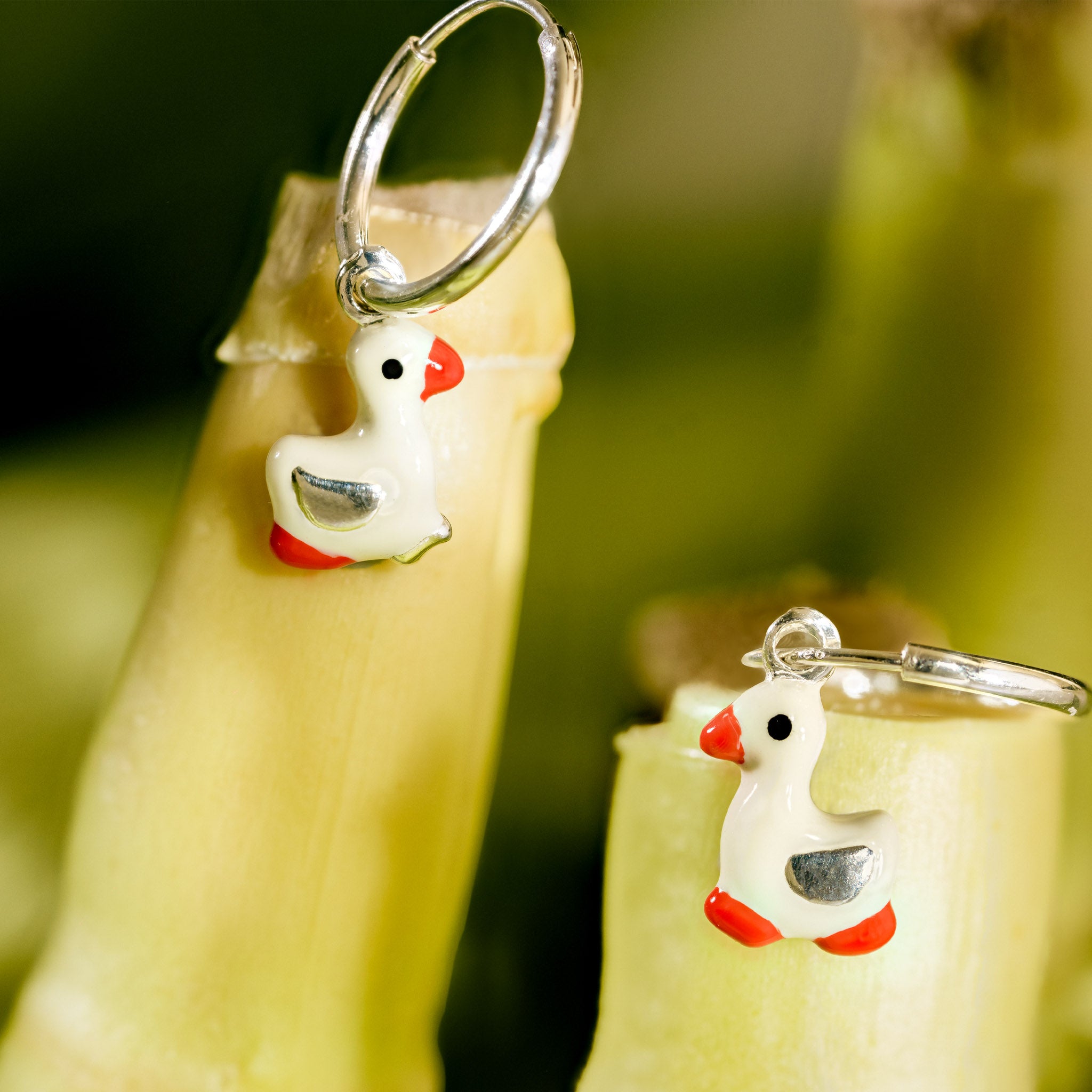 Cute Hen Drop Earrings