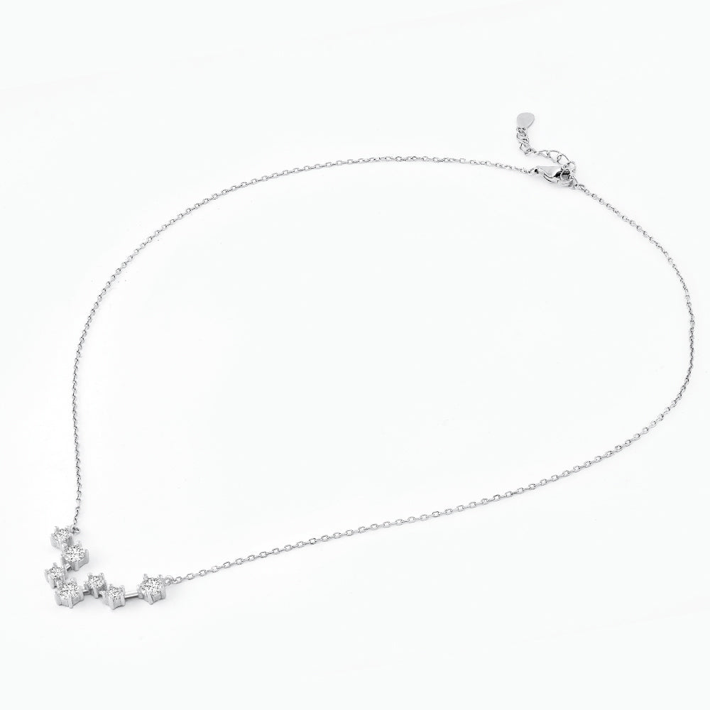 Zodiac Zirconia Silver Necklace