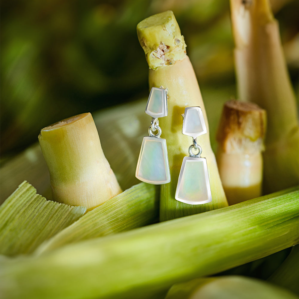 Hanging Moonstone Earrings