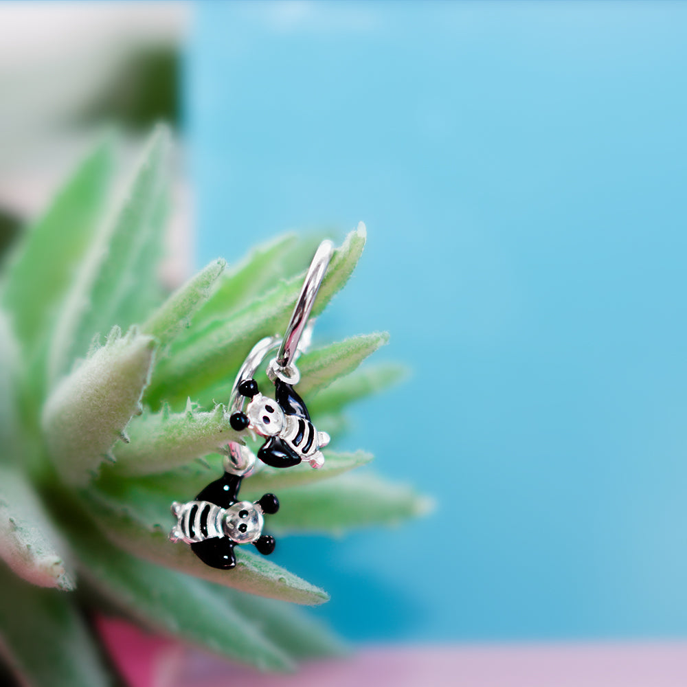 Drop Earrings with Honey Bee