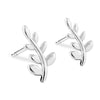 Olive Leaf Stud Earrings