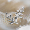 Olive Leaf Stud Earrings