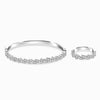 Dazzling Baguette CZ Bangle and Ring