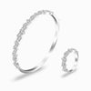 Dazzling Baguette CZ Bangle and Ring