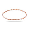 Silver & Rose Gold Twisted Bracelet