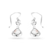 Drop Earrings with Multicolor Stone Charm