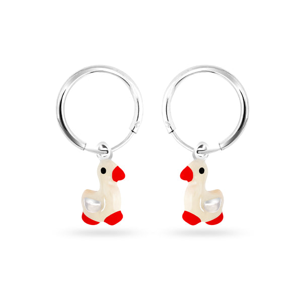 Cute Hen Drop Earrings